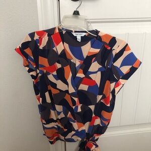 Nine West Women's Multicolor Abstract Top